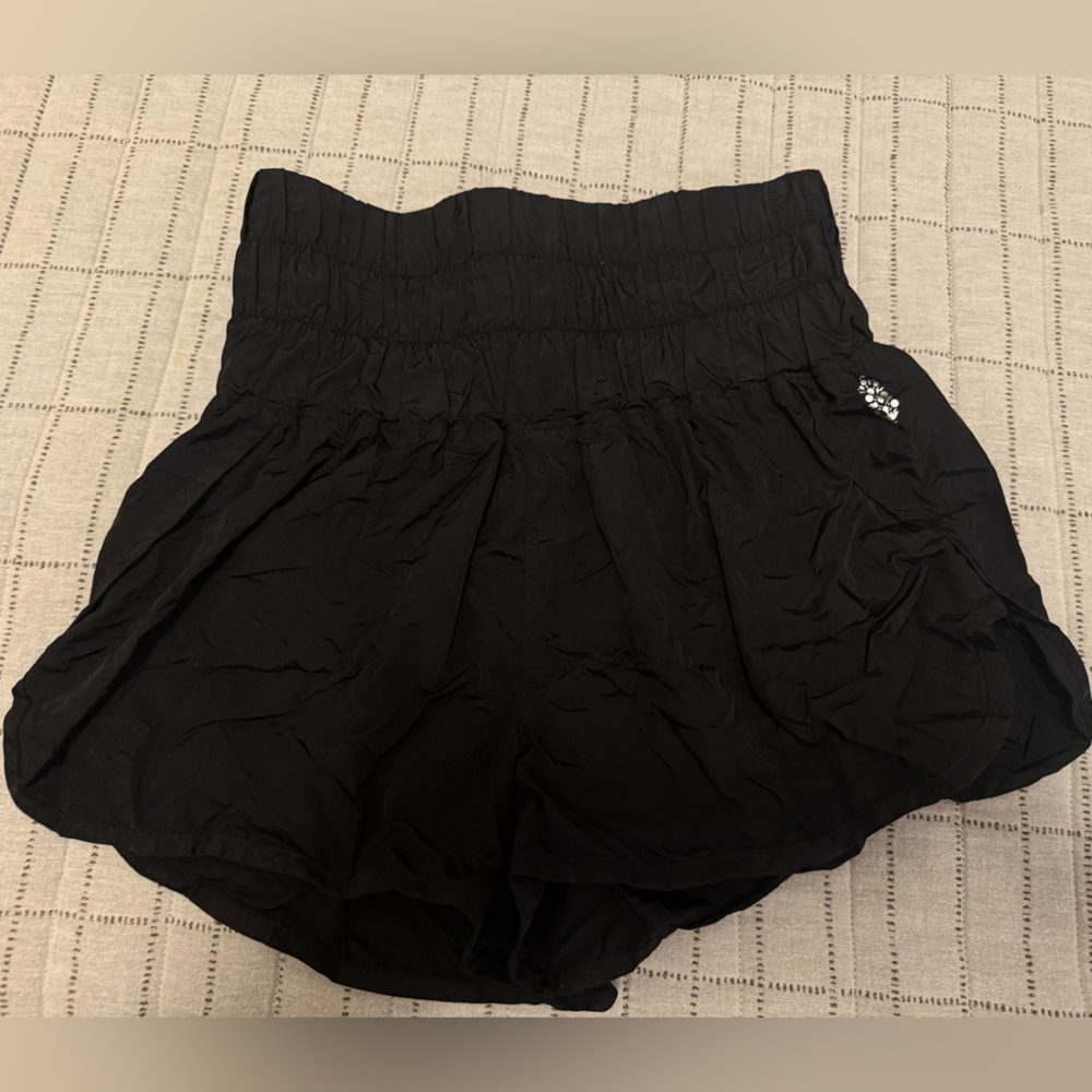 Free People Black Athletic Shorts